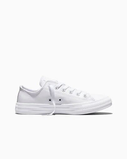 Chuck Taylor All Star Leather Mono White, Outer Side View