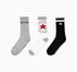 3-Pack Oversized Chuck Patch Crew Socks Black