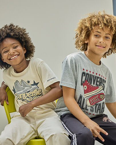 Retro Varsity T-Shirt Dark Grey Heather