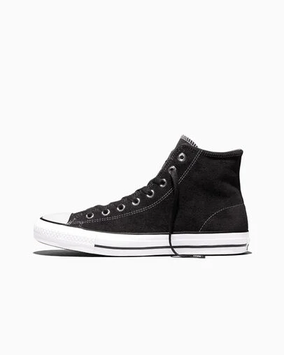 CONS Chuck Taylor All Star Pro Suede Black/Black/White, Inner Side View