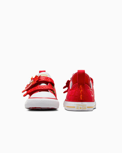 Chuck Taylor All Star Easy-On Lunar New Year Dragon Red/White/Gold, Heel View