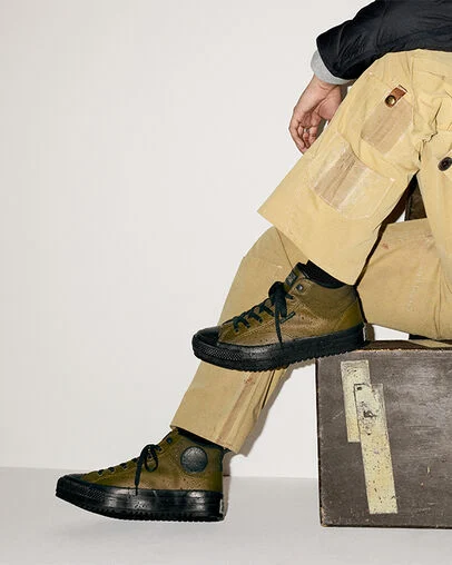 Chuck Taylor All Star Malden Street Water Repellant Boot Surplus Olive/Black, On Foot Shot 2