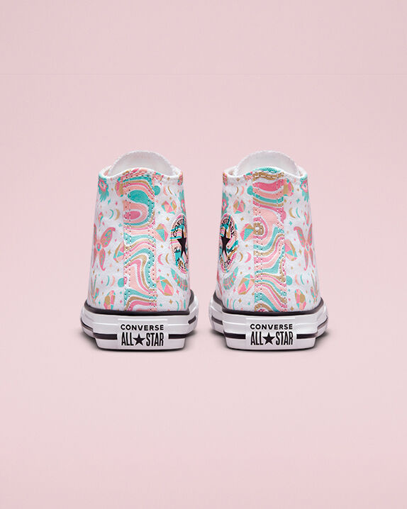 converse white with pink