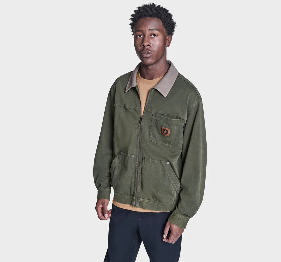 Essential Zip Jacket Good Natured Green