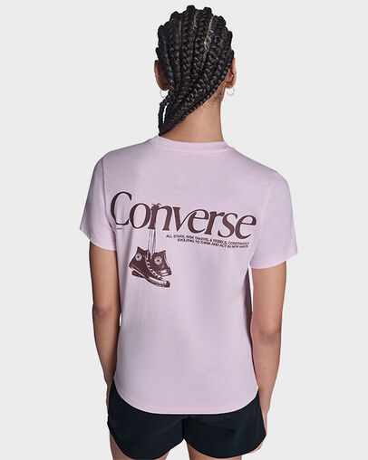 Hanging Shoes T-Shirt New Found Bloom Pink