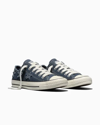 Chuck Taylor All Star Distressed Stars Navy/Egret/Black