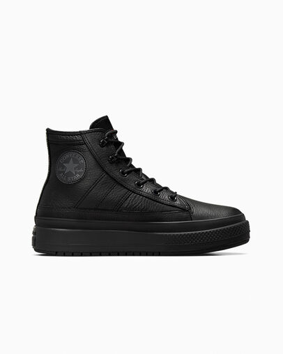 Chuck Taylor All Star Equip Waterproof Black/Black/Dark Matter Grey, Outer Side View