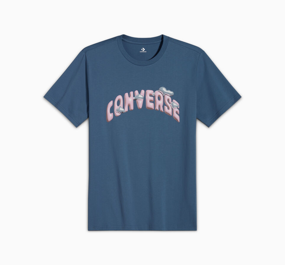 Clouds T-Shirt Lakeside Blue