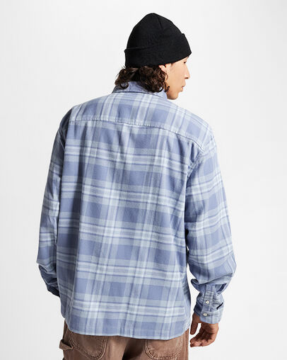 Plaid Shirt Thunder Daze Blue, Full Body View