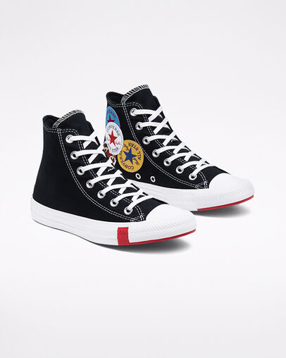 Logo Play Chuck Taylor All Star Black/University Red/Amarillo