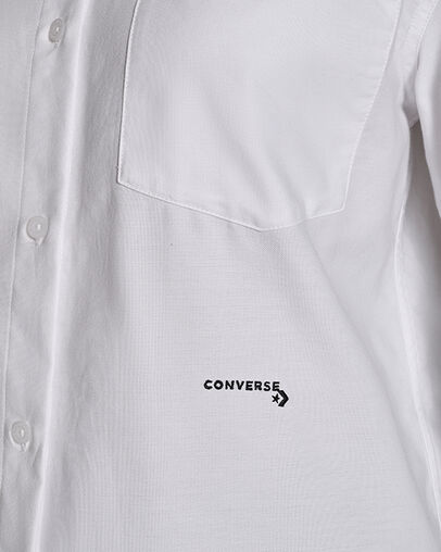 Loose Striped Oxford White 10A, Detail View