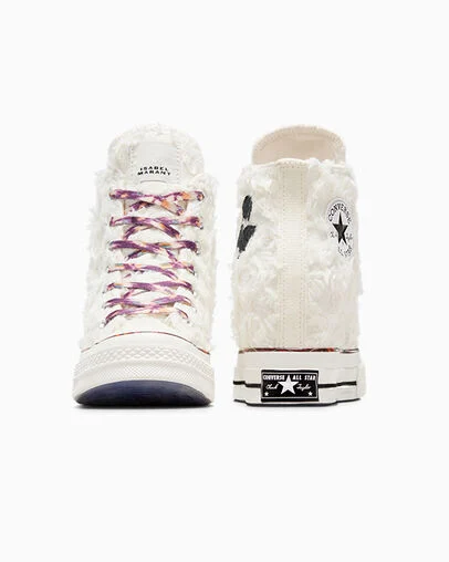 Converse x Isabel Marant Chuck 70 Wedge Vanilla White/Black/Red, Heel View