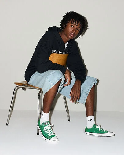 Chuck Taylor All Star Canvas Amazon Green, On Foot Shot 1