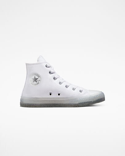 Chuck Taylor All Star Glitter White/White/Silver, Outer Side View