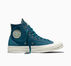 Chuck 70 Canvas & Suede Murky Waters Blue/Egret/Thyme Again Green