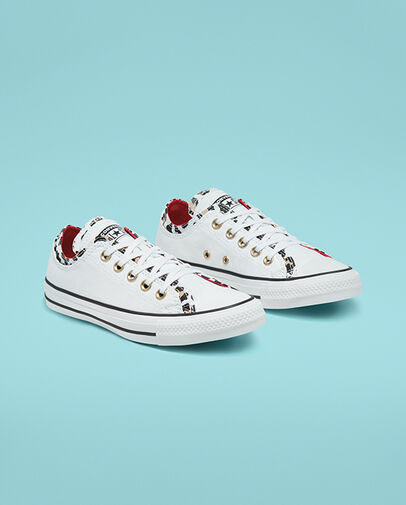 Double Upper Chuck Taylor All Star White/Multi/Enamel Red