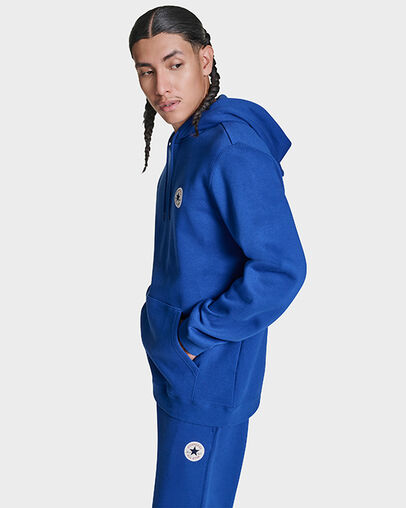 Chuck Taylor All Star Patch Hoodie Blue, Back View