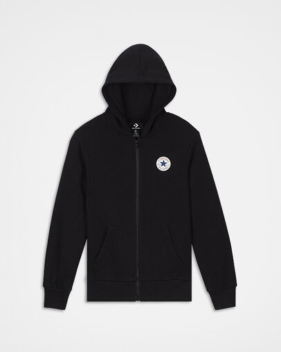 Printed Chuck Patch Full Zip Black