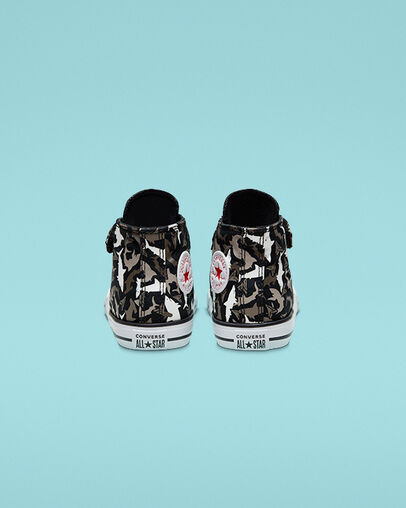 Shark Bite Easy-On Chuck Taylor All Star Black/University Red/White