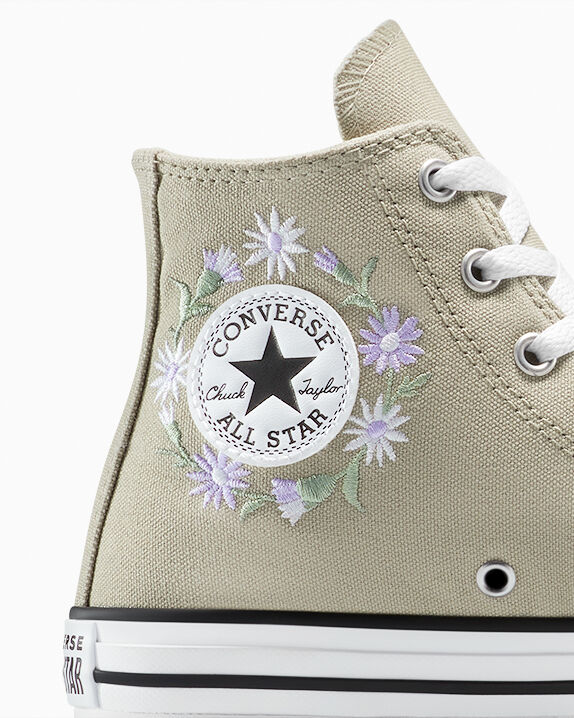 Chuck Taylor All Star EVA Lift Platform Embroidered Florals Little