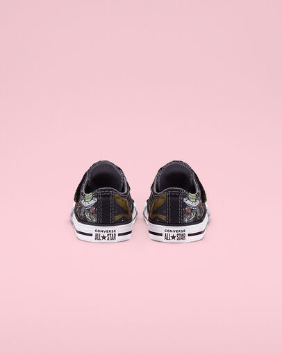 Chuck Taylor All Star Interstellar Dinos Hook and Loop Low Top Cool Grey/Olive Flak/Black