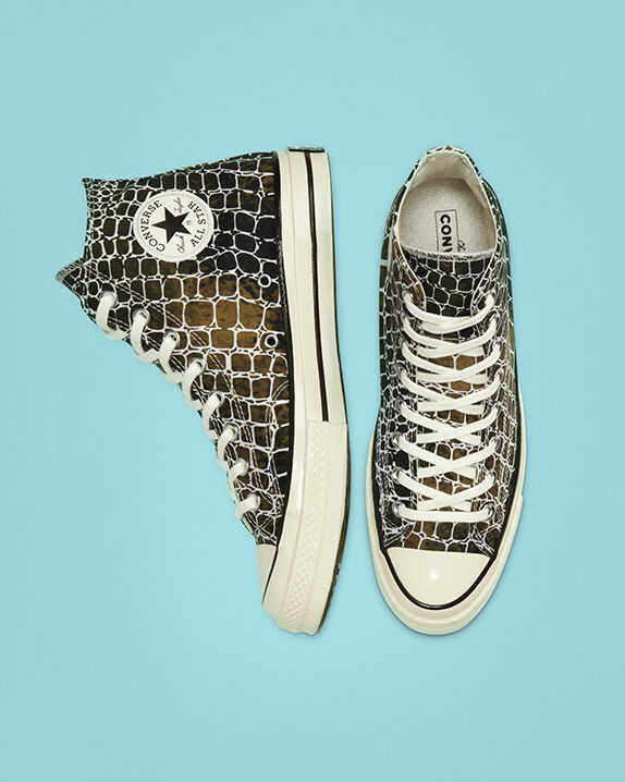 converse chuck 70 plimsolls in cheetah print