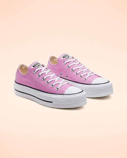 Seasonal Color Platform Chuck Taylor All Star Peony Pink/White/Black