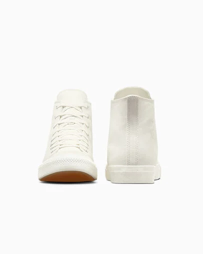 Chuck Taylor All Star Monochrome Egret/Egret/Egret, Heel View