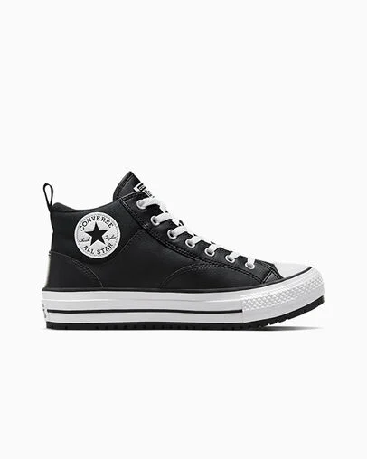 Chuck Taylor All Star Malden Street Boot Black/White/Black, Outer Side View