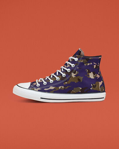 Allover Camo Chuck Taylor All Star Court Purple/Khaki/White