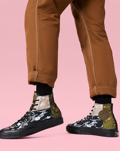 Blocked Camo Chuck 70 Surplus Olive/Black