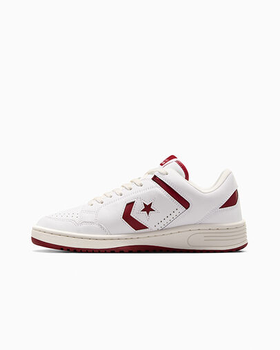 Converse Weapon Leather White/White/Park Red, Inner Side View