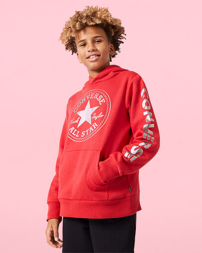 Chuck Taylor Patch Foil Hoodie Emamel Red