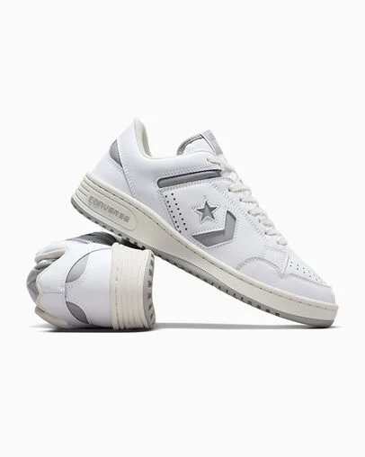 Converse Weapon Leather White/Grey Area/Vintage White, Detail Angle View