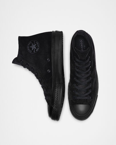 Chuck 70 Velvet High Top Black/Black/Black