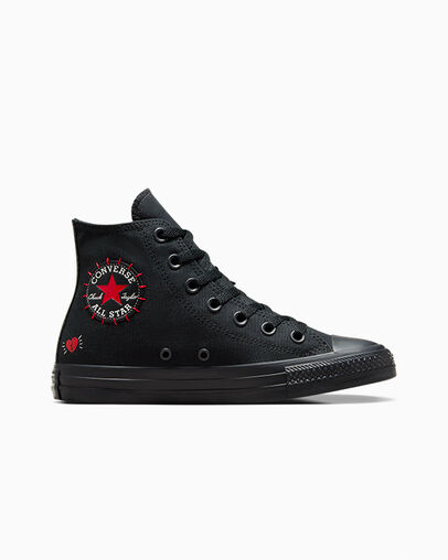 Chuck Taylor All Star Rose Black/Red/Green, Outer Side View