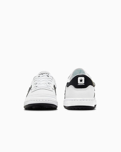 CONS Fastbreak Pro Leather & Nylon White/Black/White, Heel View