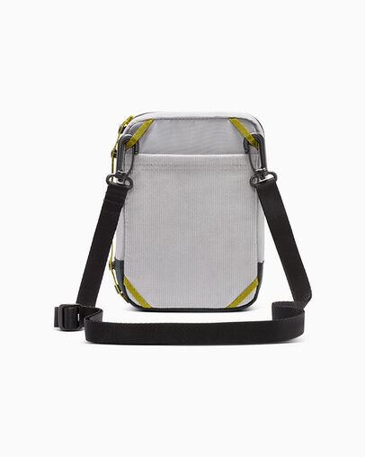 Corduroy Convertible Crossbody Bag Classic Grey, Detail View