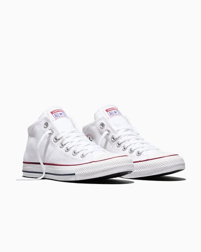 Chuck Taylor All Star Madison Canvas White/White/White, Top and Side View