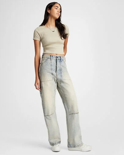 Chuck Taylor All Star Lift Platform Buckle Egret/Egret/Black, On Foot Shot 1