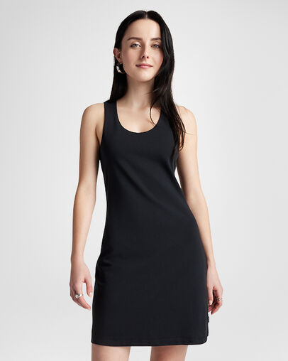 Everyday Racerback Dress Converse Black, Front View
