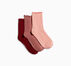 3-Pack Ruffle Ankle Socks Pink