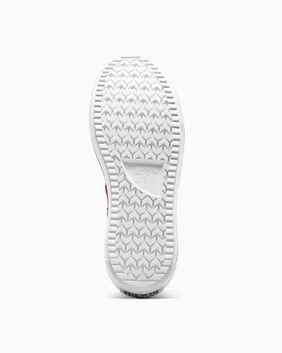 Chuck Taylor All Star Double Stack Platform Heart Charm Deep Bordeau/Sugar Berry/White, Outsole View