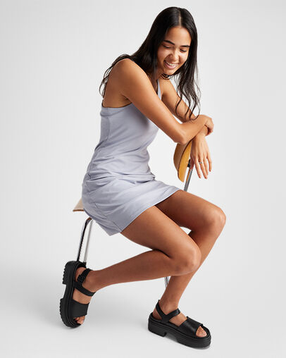 Converse Chuck Taylor All Star Lugged Heel Sandal Leather Black/Black/Black, On Foot Shot 2