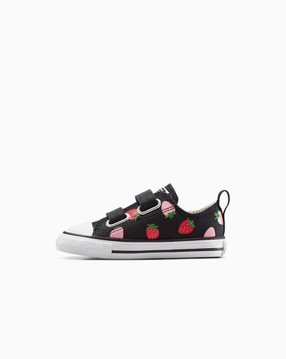 Chuck Taylor All Star Strawberries Easy-On Black/Soft Red/Watermelon Pink, Inner Side View