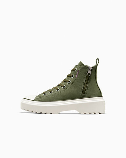 Chuck Taylor All Star Lugged Lift Platform Craft Remastered Utility/Egret/Grape Fizz, Inner Side View