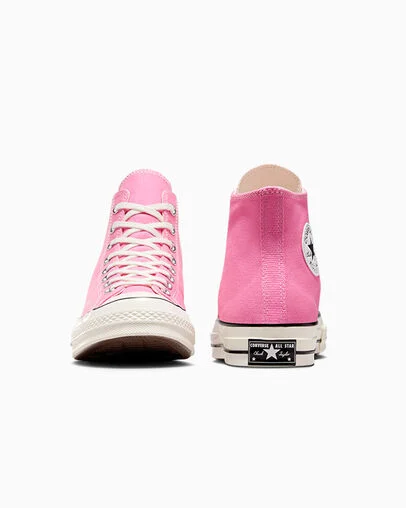 Chuck 70 Canvas Pink/Egret/Black, Heel View