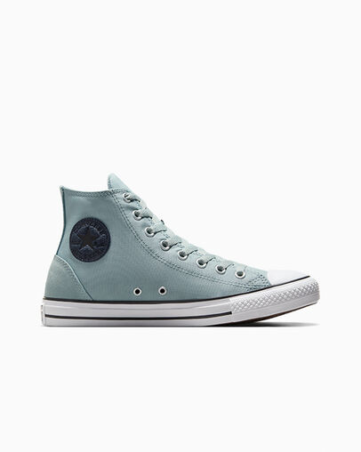 Chuck Taylor All Star Polyester & Suede Mountain Teal/Midnight Pass, Outer Side View
