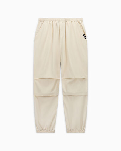High-Rise Parachute Pants Natural Ivory, Front View