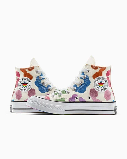 Chuck 70 Pride Egret/Blue/Black, Detail Angle View